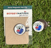 Load image into Gallery viewer, Bogey Nation Metal Hat Clip Ball Markers - Australiana