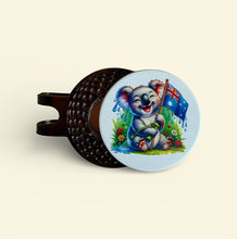 Load image into Gallery viewer, Bogey Nation Metal Hat Clip Ball Markers - Australiana