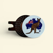 Load image into Gallery viewer, Bogey Nation Metal Hat Clip Ball Markers - Australiana