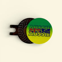 Load image into Gallery viewer, Bogey Nation Metal Hat Clip Ball Markers - Australiana
