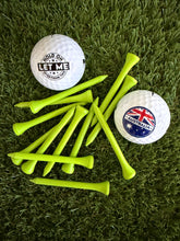 Load image into Gallery viewer, MGB Coloured Wood Tee 75mm 100 pack
