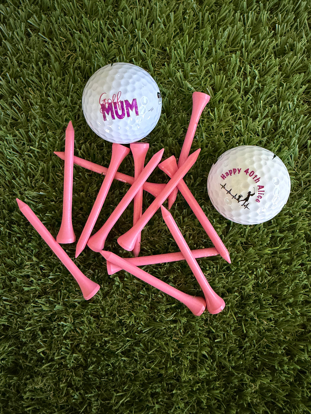 MGB Coloured Wood Tee 75mm 50 pack