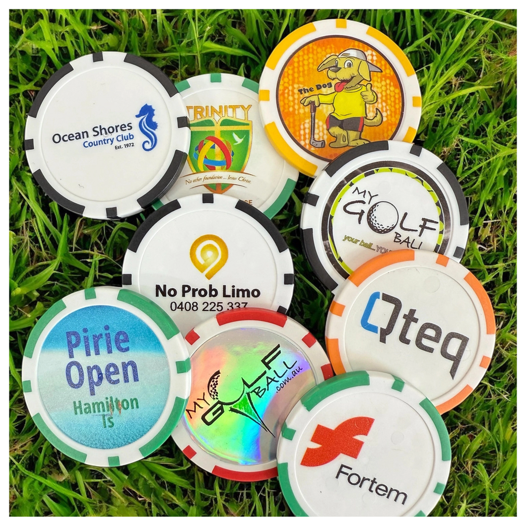 Poker Chip Authentic Ball Marker | Ceramic