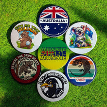 Load image into Gallery viewer, Bogey Nation Metal Hat Clip Ball Markers - Australiana
