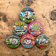 Load image into Gallery viewer, Bogey Nation Metal Hat Clip Ball Markers - Cheeky
